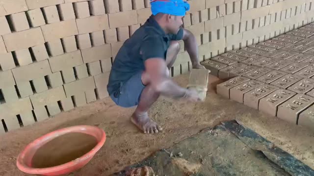 Hand-Molded Mud Brick Making II