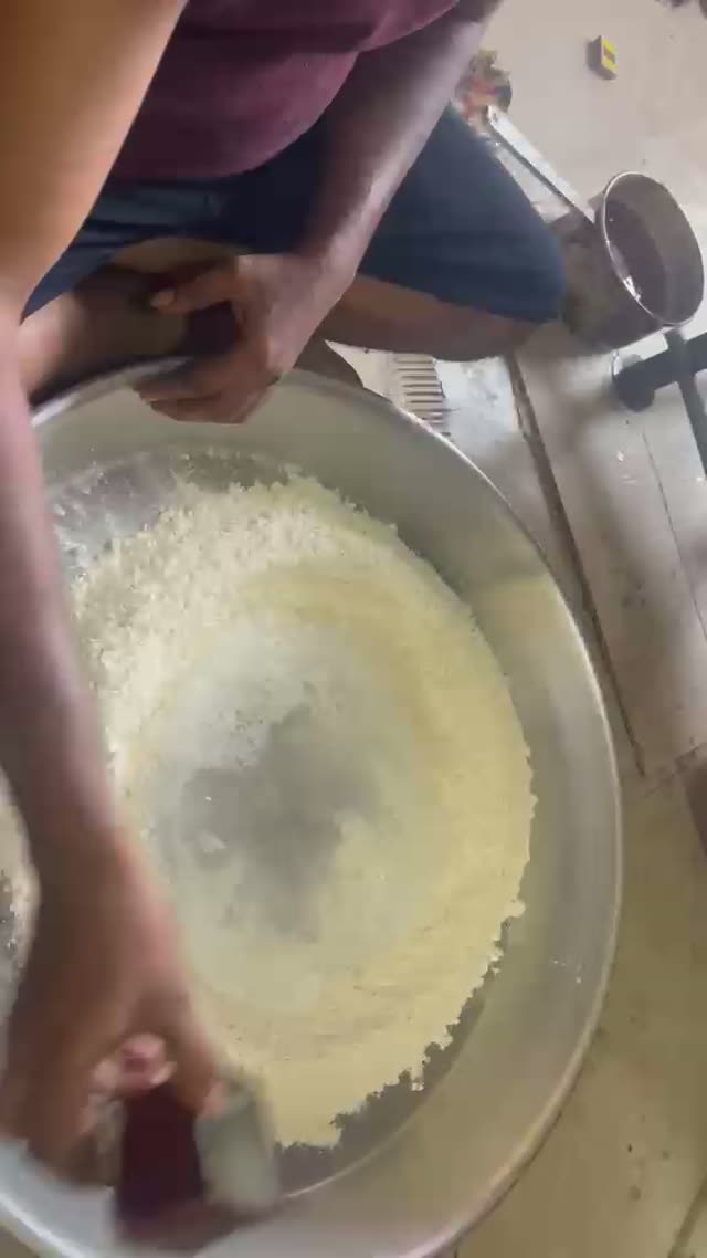 Besan Dough Mixing