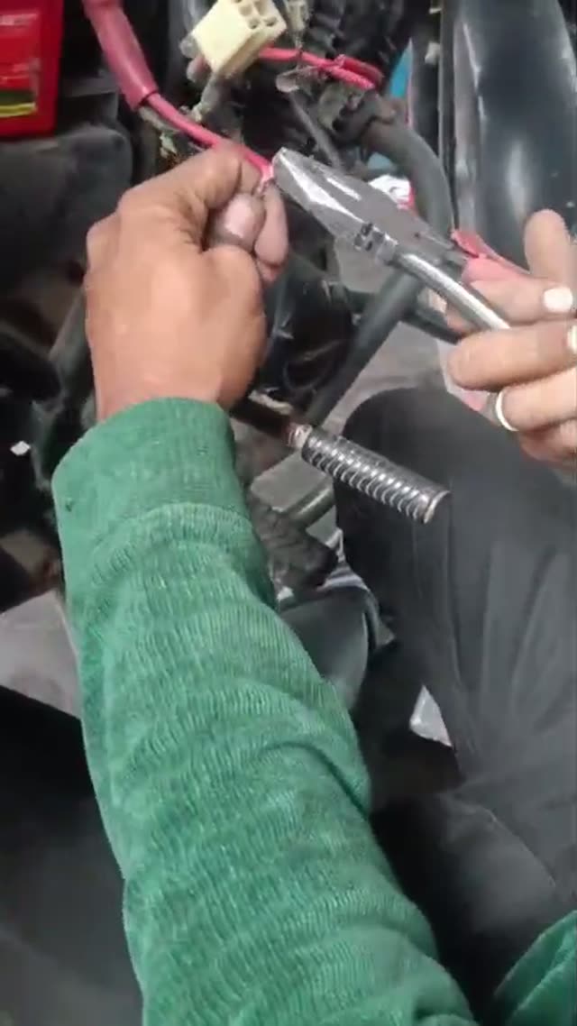 Motorcycle Battery Terminal Repair