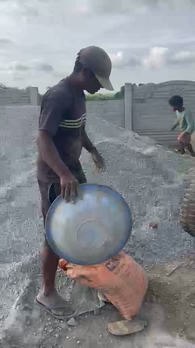 Loading the Concrete Mixer